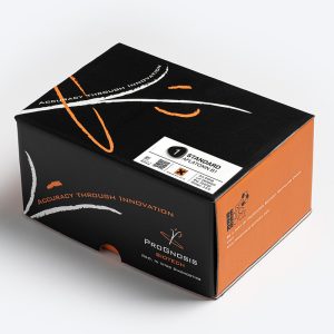 Prognosis Biotech Standard B1 Aflatoxin B1 test kit packaging box, supplied by GeneVizion Indonesia for food safety and mycotoxin testing in laboratories.