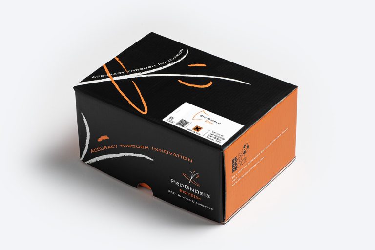 Bio-Shield ZON packaging box by Prognosis Biotech, an ELISA test kit for Zearalenone detection in food and feed, distributed by GeneVizion in Indonesia.