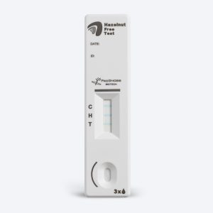 Prognosis Biotech Hazelnut Free Test lateral flow cassette for rapid allergen detection in Indonesia.