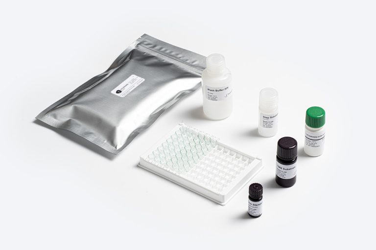 Prognosis Biotech Standard DON (Deoxynivalenol) Mycotoxin ELISA Test Kit components distributed by GeneVizion Indonesia.